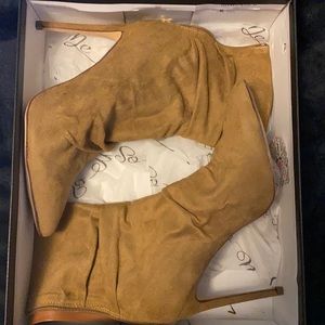 Tan booties